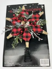 Rustic Red & Black Buffalo Check Star Tree Topper The Christmas Shoppe