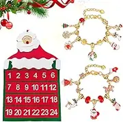 Advent Calendar 2024, Bracelets Advent Calendar 2024 Girls, 24 Days Christmas Countdown, Christmas Party Favors for Girls, Kids, Women