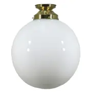 Opal Gloss Sphere 12&quot; Shade w 4 1/4&quot; Batten Fix Light
