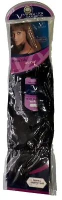 Vivica A Fox Collection 100% Human Hair Perm Yaki Weave/Color 1/(12 inches)