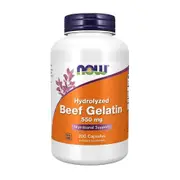 NOW Foods Beef Gelatin 550 mg 200 Capsules 8924