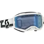Scott Fury Snow Cross Goggles - White/Black with Blue Lens 278605-1035107