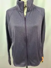 Champion C9 Women's Purple Herringbone Tech Fleece Full Zip Athletic Jacket New