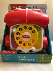 FISHER PRICE CHATTER TELEPHONE- PULL ALONG. NEW