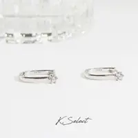 在飛比找蝦皮購物優惠-Kselect 韓國飾品 925銀 簡約玫瑰金耳扣 耳環 易