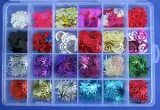 #28 Embellishments Sequins Spangles Metallics Bling Party Stars Scrapbook Crafts