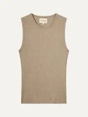 Loulou Studio Fatu Ribbed Cotton Tank