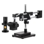 AmScope 0.7X-8.4X DM756 Series 1080p HDMI All-in-1 Digital 2-Arm Boom Microscope