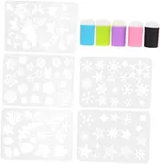 Educational Painting Fun 10pc Boys and Girls Painting Supplies Kit Sponge Brush Ink Pad