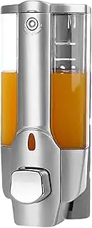 Shower Soap Dispenser Wall Mounted, 350ml Shampoo and Conditioner Dispenser with Lock, Clear Plastic Lotion Bottle for Home, Hotel, Bathroom Shower Soap-