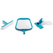 3pc Intex Basic Pool Cleaning Kit Leaf Skimmer / Wall Brush / Vacuum Head