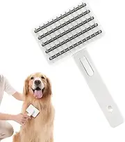 Dog Brush for Shedding - Undercoat Brush for Dogs | Ergonomic Puppy Supplies for Home Care Shower Massaging Bath Detangling Dematting Massage