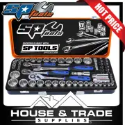 SP Tools Socket Set 59 Piece 1/4"-3/8"-1/2" DR 12PT Metric/SAE Imperial SP20280