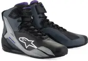 Alpinestars Stella Faster-4 Ladies Motorcycle Shoes, black-grey-purple, Size 40 for Women Black Grey Purple