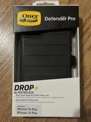 Otterbox Defender Pro Series Case Apple iPhone 14 Plus 15 Plus Black - BRAND NEW