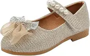 [MACHSWON] Toddler Little Girl Dress Shoes Slip-on Mary Jane Flats Party Dress Ballerina Shoe -Toddler/Little Kids/Bid Kids