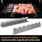4pcs/set Skewer Grill Rack Heavy Duty Bbq Tools Picnic Barbecue Shish Kabob
