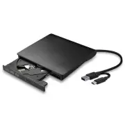 External DVD Drive, USB 3.0 & Type-C Portable Player, External CD/DVD Burner,...