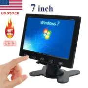 7'' Ultra Thin TFT LCD Color PC Monitor Audio Video HDMI VGA Input w/ Speaker-US