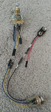 Solderless PREMIUM Wiring KIT for ACTIVE EMG Pickups 1V NoT CTS SWITCHCRAFT *