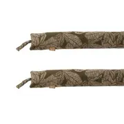 2x Belle Fig Tree Slim Cotton Draught Stopper 90cm Doorstop Decor Burnt Olive