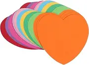Uonlytech 50pcs Heart Shape Paper Stickers Memo Pads for Note Taking Office Use Convenient Self Adhesive Notepad for Daily Messages and Plans