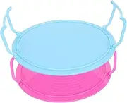 iplusmile Microwave Oven Tray Storage Rack Layered Rack Pp Material Steaming Dish Holder