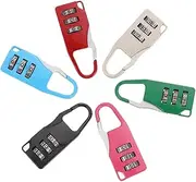[Fenteer] 6x Combination Locks 3 Digit Combination Padlocks Travel Suitcase Locks for Gyms Sports Storage Lockers Patio Doors Toolboxes