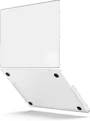 UPPERCASE GhostShell™ Frost Premium Hardshell Case with Scratch-Resistant Textured Matte Finish, for 2021 2022 2023 MacBook Pro 14" Apple Silicon M1 M2 Pro/Max, A2442 A2779, Clear (No Rubber Coating)