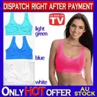 Set of 3 Seamless Leisure Bra S M L XL XXL 3XL ahh comfy blue lightgreen white