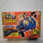 Vtg Tyco Crash Dummies Student Driver Crash Car W/ Axel Vince & Larry Original