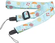 1.2m Camera Shoulder Strap Comfortable Camera Sling Strap for Polaroid Cameras, Bags, Adjustable Stylish Printed Camera Belt for Instant Mini 12 11 8 (Anchor Pattern)