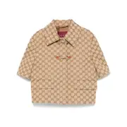 [Gucci] Gucci Interlock G-jacquard Jacket 44 IT BROWN