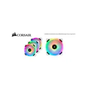 Corsair Light Loop Series, White LL120 RGB, 120mm PWM Fan, 3 Fan Pack with Light