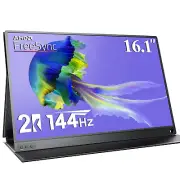UPERFECT 2K 144Hz Gaming Monitor 16.1" 2560x1440 Portable Screen Eye Care HDR