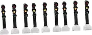 ULTECHNOVO 9pcs Traffic Light Adornment Miniature Display for Home Office Decor Compact Signal Lights for Boy Girl Rooms Creative Resistant
