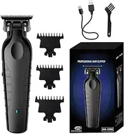 Men’s Hair Clipper, Cordless Beard Trimmer, Professional Grooming Tool, Stainless Material, Compact & Portable, Rechargeable, Black, Salon & Personal Care