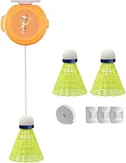 Badminton Trainer Set Badminton Rebound Trainer Badminton Self-Learning Device Badminton Trainer for Self-Practice Badminton Solo Equipment for Practice Badminton Training Device for Solo Rebound