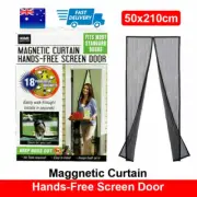 1 SET Magnetic Door Mesh Fly Screen Magic Magna Mosquito Bug Curtain