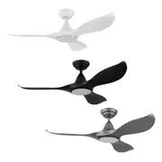 46" Noosa DC Ceiling Fan with Light Matt White, Matt Black 204801, 204802, 204803 Eglo Lighting