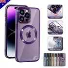 iPhone Case 11 12 13 14 15 16 Plus Pro Max Magsafe Shockproof Plating Cover