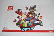 NINTENDO SWITCH SUPER MARIO ODYSSEY 2 SIDED PROMO POSTER 17'X11" NEW (WMN73)