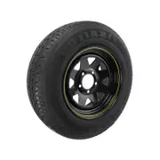 Sunrise Trailer 14" Wheels Rim and Tyre Fitted - Ford, 195R14LT - Black - WRTF14PB195