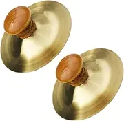 KOMBIUDA Finger Cymbals for Boys and Girls Hand Percussion Instrument Small Hand Cymbal for Dancer Music Education Tool