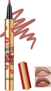 Matte Lip Liner Waterproof, Long-Lasting Smudge-proof Lip Mark Pencil, Highly Pigmented Liquid Lipstick, Smooth Moisturising Lip Liner Pencils, Lip Gloss, Natural Tattoo Effect, 04# Nude