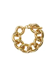 P.A.R.O.S.H. Logo Engraved Chain Bracelet One size Yellow