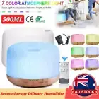 500ML Air Humidifier Purifier LED Oil UltrasonicAroma Aromatherapy Diffuser OZ