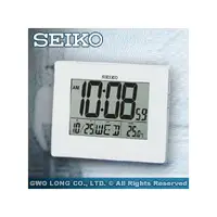 在飛比找PChome商店街優惠-SEIKO 精工鬧鐘 國隆 QHL057W 日曆顯示/溫度顯