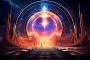 Stargate DMT Portal, UV tapestry, Blacklight Reactive, Psychedelic Wall Hanging