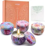 Scented Candle Set for Her Women Mum Wife – Relaxing Aromatherapy Gifts for Birthday Anniversary Wedding Christmas New Home Spa Stress Relief